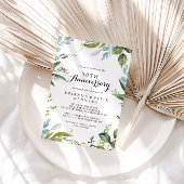 Classy Greenery Tropical 50th Wedding Jubileum Kaart