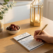 Classy Greeny Ramadan 3 maaltijden per dag Planner