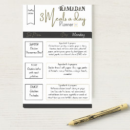 Classy Greeny Ramadan 3 maaltijden per dag Planner Post-it® Notes