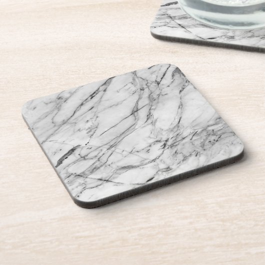 Classy Grey & White Marble Design Onderzetter Set (Linkerzijde)