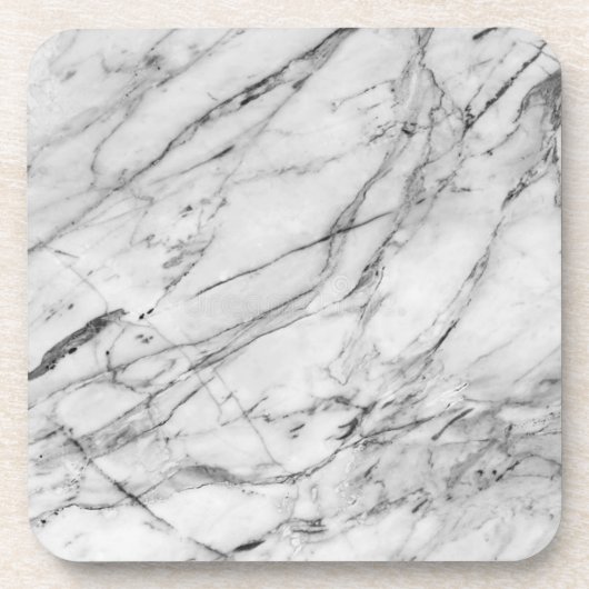 Classy Grey & White Marble Design Onderzetter Set (Voorkant)