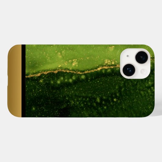 Classy Groen Goud Marmeren Patroon iPhone / Androi Case-Mate iPhone Case (Achterkant (horizontaal))