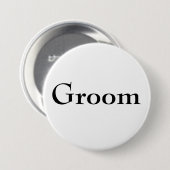 Classy Groom Button (Voorkant /achterkant)