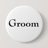 Classy Groom Button (Voorkant)
