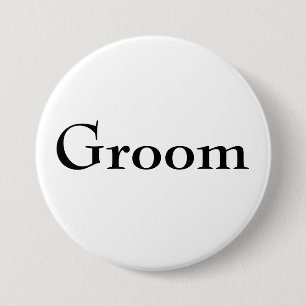 Classy Groom Button