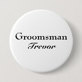 Classy Groomsman Button (Voorkant)