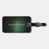 Classy grundge Irish lucky shamrock gepersonalisee Bagagelabel (Achterkant horizontaal)