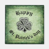 Classy grundge Irish met geluk shamrock Magneet (Voorkant)