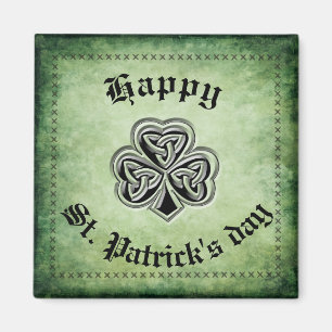 Classy grundge Irish met geluk shamrock Magneet