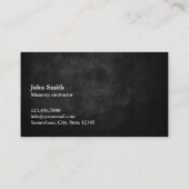 Classy Grunge Donker Metselwerk Visitekaartje (Achterkant)