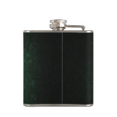 Classy grunge Irish geluksshamrock gepersonaliseer Heupfles (Achterkant)