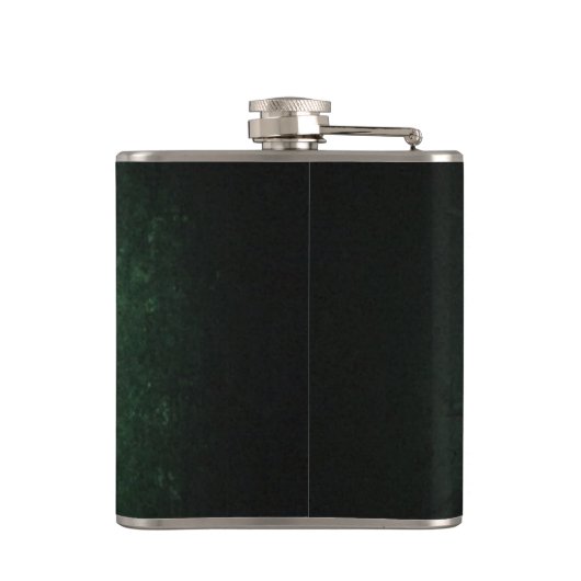 Classy grunge Irish geluksshamrock gepersonaliseer Heupfles (Achterkant)