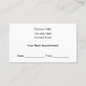 Classy Haarstylist Afspraak Visitekaartjes Nieuw (Achterkant)