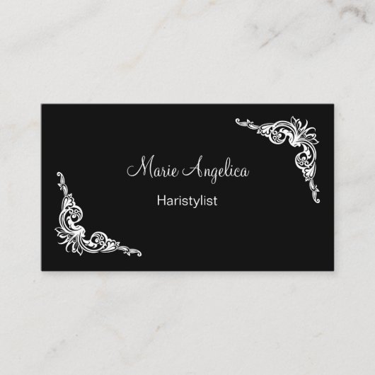 Classy Haarstylist Afspraak Visitekaartjes Nieuw (Voorkant)