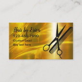 Classy Haarstylist Afspraakkaarten Ontwerp Visitekaartje (Voorkant)