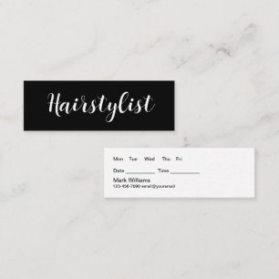 Classy Haarstylist Appointment Visitekaartjes