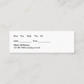 Classy Haarstylist Appointment Visitekaartjes (Achterkant)