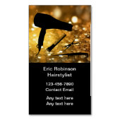 Classy Haarstylist Trendy Magnetische Visitekaartj Magnetisch Visitekaartje (Voorkant Verticaal)