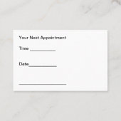Classy Hair Salon Appointment Business Cards Visitekaartje (Achterkant)