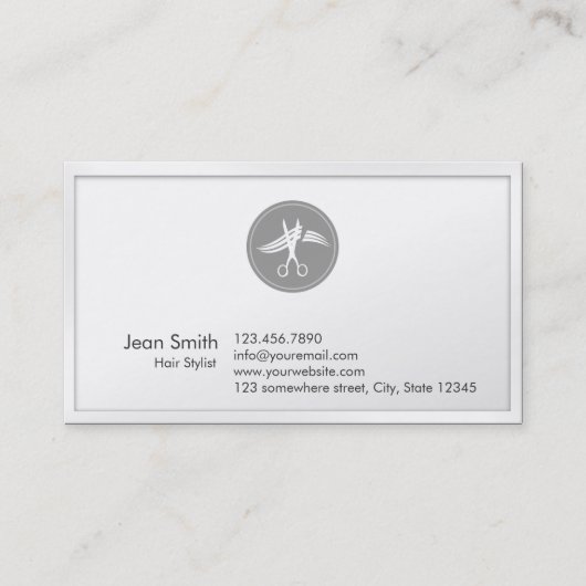 Classy Hair Stylist Appointment Visitekaartje Afsprakenkaartje (Voorkant)
