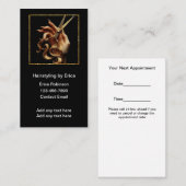 Classy Hair Stylist Klant Afspraakkaarten Visitekaartje (Voorkant / Achterkant)