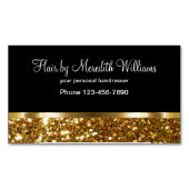 Classy Hairdresser Business Magnets Magnetisch Visitekaartje (Voorkant)