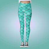 Classy Halloween Costume Mermaid Scales Patroon Leggings