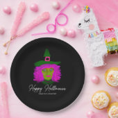 Classy Halloween Glam Witch Party - Gepersonalisee Papieren Bordje (Feest)