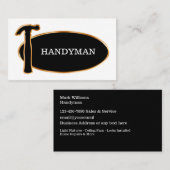 Classy Hammer Emblem Handyman Visitekaartjes (Voorkant / Achterkant)