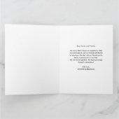 Classy Hand geschreven dank u | Trouwfoto Kaart (Binnen)