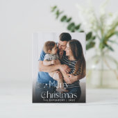 Classy Hand Geschreven Kerstmis Verticaal Briefkaa Briefkaart (Staand voorkant)