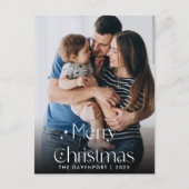 Classy Hand Geschreven Kerstmis Verticaal Briefkaa Briefkaart (Voorkant)