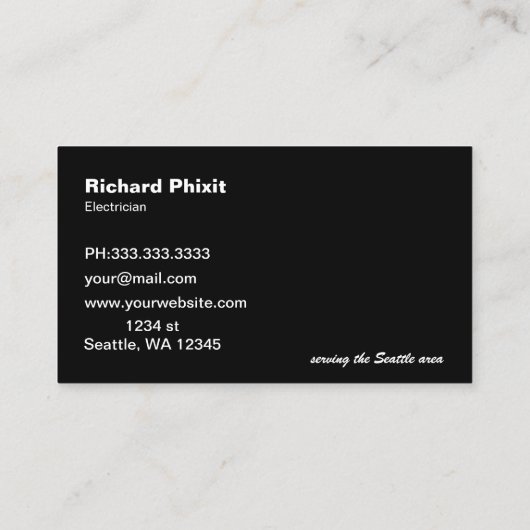 Classy Handy Tools Handyman Visitekaartje (Achterkant)