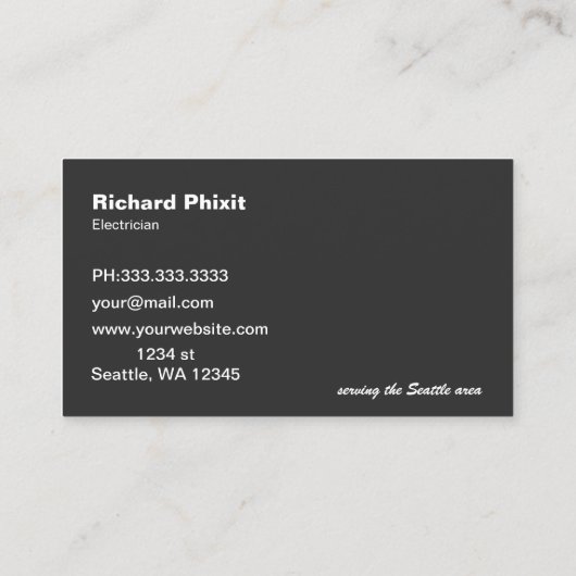 Classy Handy Tools Handyman Visitekaartje (Achterkant)