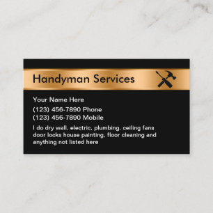 Classy Handyman Services Visitekaartje