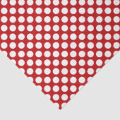 Classy Happy Birthday Red Polka Dot Tissue Paper Tissuepapier (Detail)