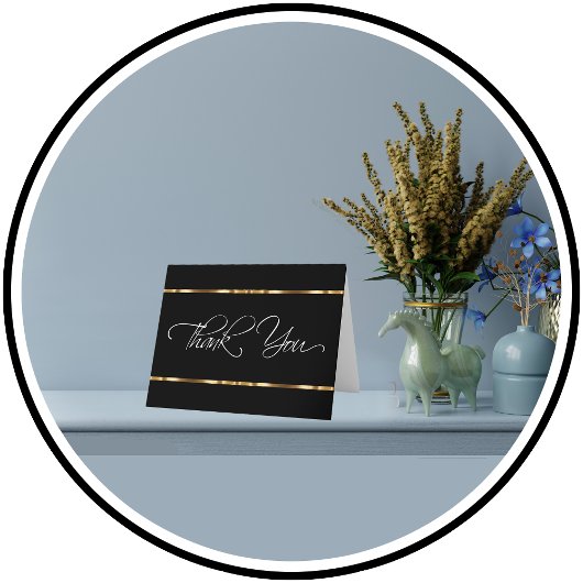 Classy Hartelijk dank voor uw visitekaartjes Bedankkaart