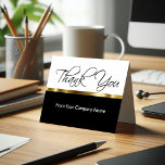 Classy Hartelijk dank voor uw visitekaartjes Bedankkaart<br><div class="desc">De klas en de eenvoudige zaken danken u sjabloon met een opschaalbare blik in stijlvol goud, zwart, en wit. Personaliseer het Dank u binnen sentiment plaatste uw bedrijfsnaam op de voorzijde die van wie het is en ontwerpt deze voor een collectieve onderneming of kleine onderneming om uw klanten, verkoop of...</div>
