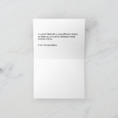 Classy Hartelijk dank voor uw visitekaartjes Bedankkaart (Binnen)