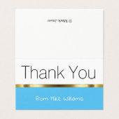 Classy Hartelijk dank voor uw visitekaartjes Kaart (Buitenkant ongevouwen)