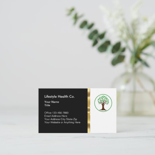 Classy Health Care Professional Business Visitekaartje (Staand voorkant)