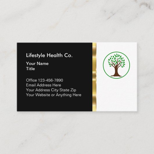 Classy Health Care Professional Business Visitekaartje (Voorkant)