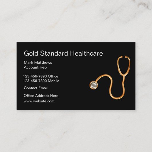 Classy Healthcare Rep Visitekaartjes (Voorkant)