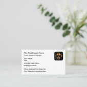 Classy Healthcare Theme Visitekaartjes (Staand voorkant)