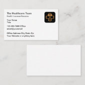 Classy Healthcare Theme Visitekaartjes (Voorkant / Achterkant)