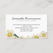 Classy Heart Daisy Flowers Apiary Honey Bee Visitekaartje (Achterkant)