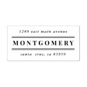 Classy Hedendaagse familienaam Retouradres Rubberstempel (Afrduk)