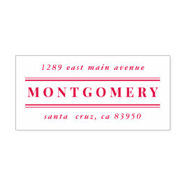 Classy Hedendaagse familienaam Retouradres Zelfinktende Stempel