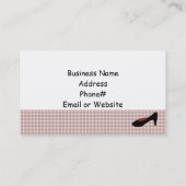 Classy Heels Boutique Visitekaartje (Achterkant)
