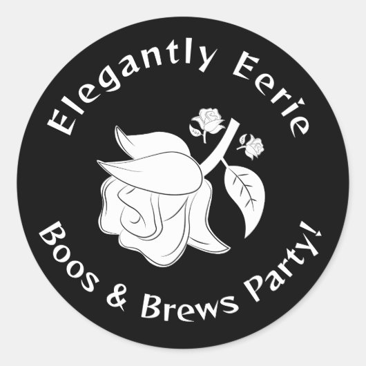 Classy heks elegante Eerie Halloween Sticker (Voorkant)